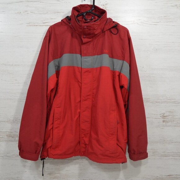 L.L. Bean Other - L.L.Bean Double Zip Parka Raincoat Hooded Medium